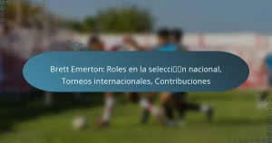 Read more about the article Brett Emerton: Roles en la selección nacional, Torneos internacionales, Contribuciones