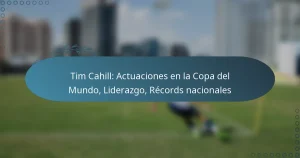 Tim Cahill: Actuaciones en la Copa del Mundo, Liderazgo, Récords nacionales